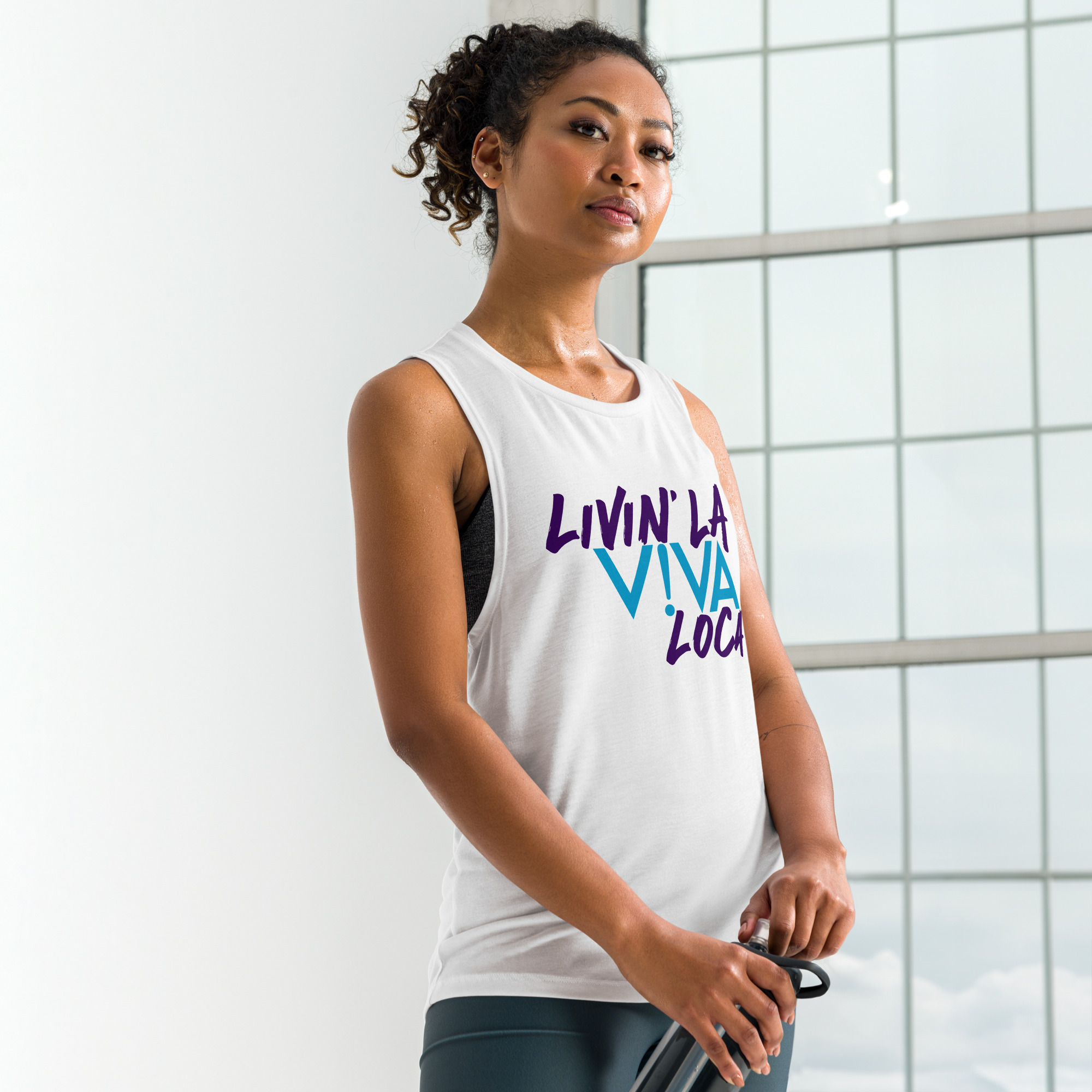 Ladies’ La Viva Loca Muscle Tank - Image 3