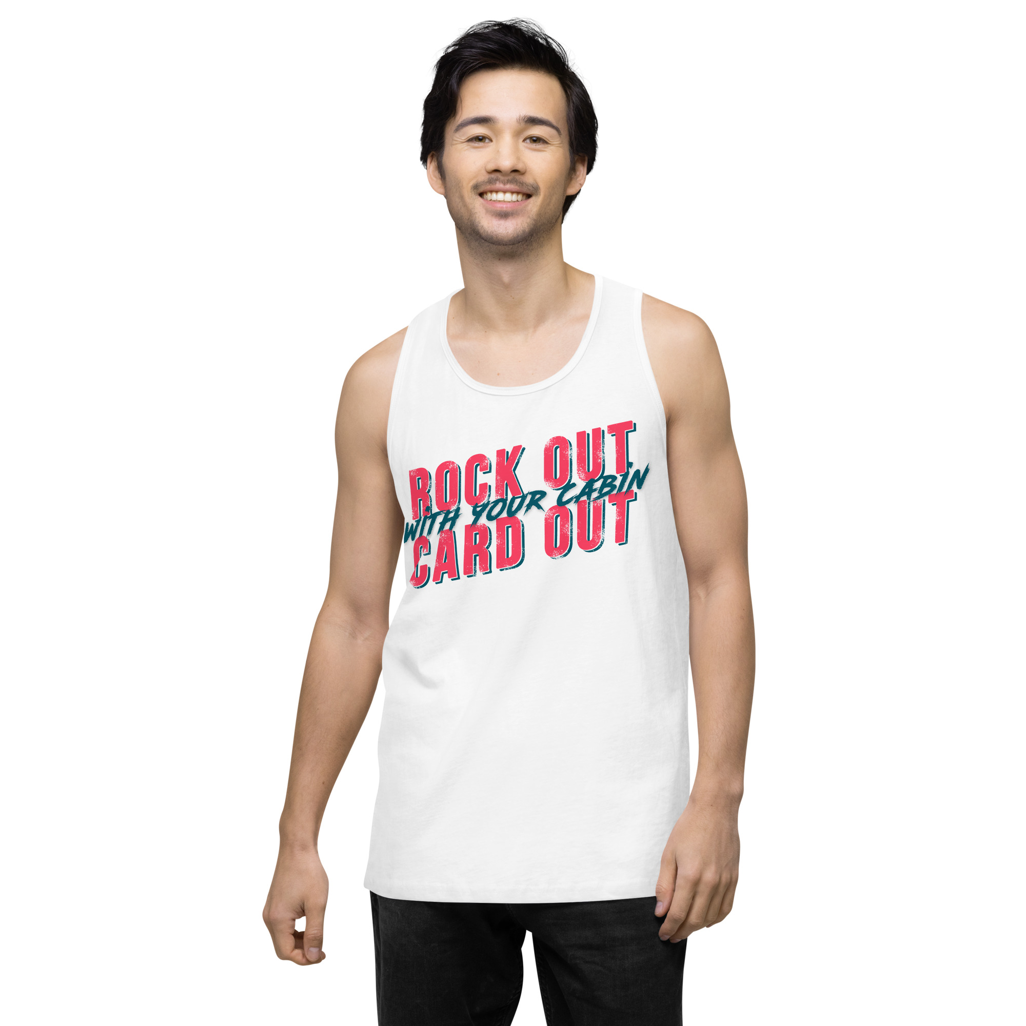 Rock Out Men’s Premium Tank Top - Image 3