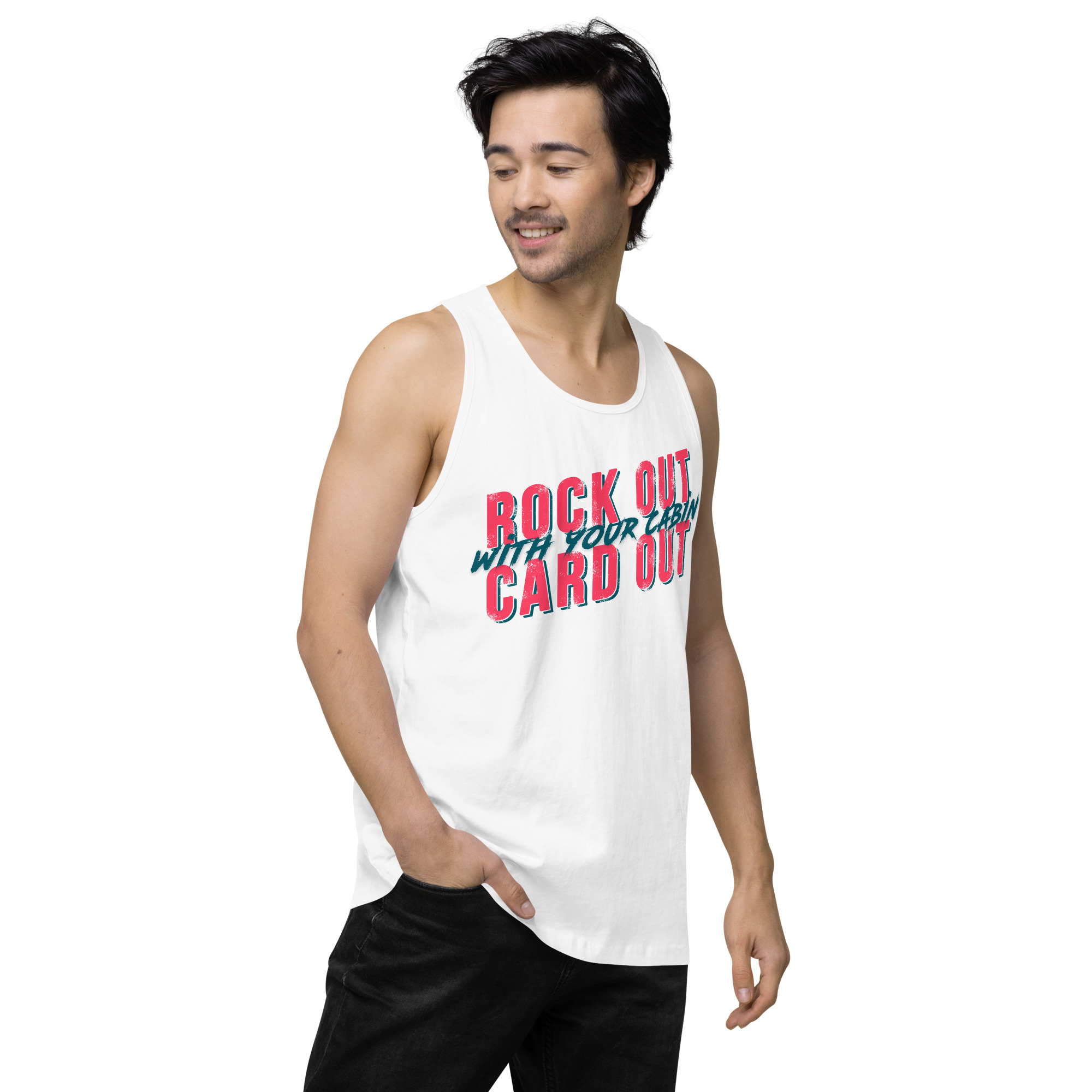 Rock Out Men’s Premium Tank Top - Image 4