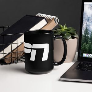 RSPN Black Glossy Mug